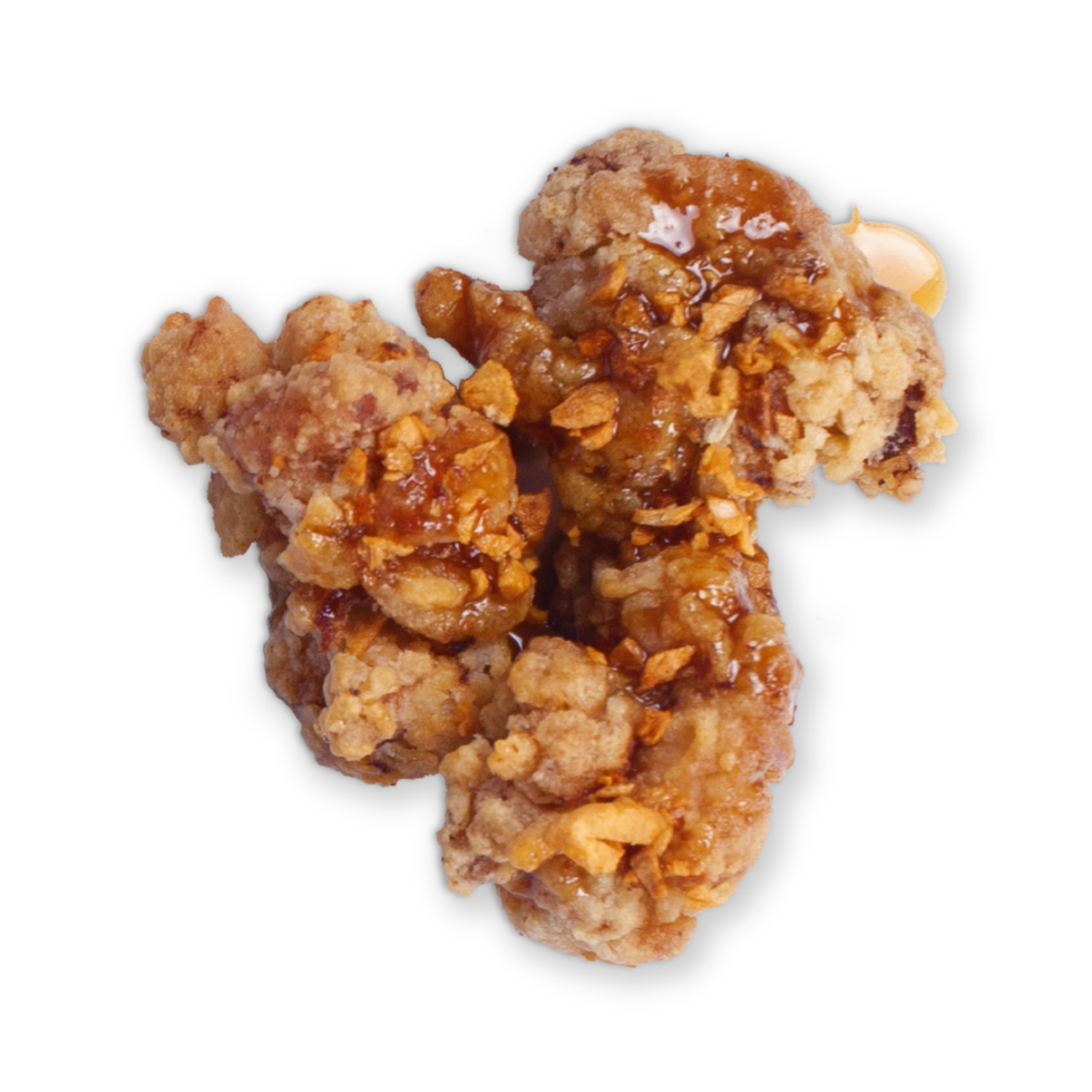 Honey Garlic Fried Chicken more batter