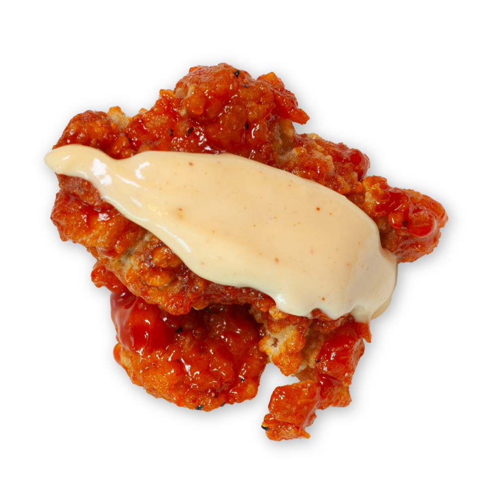 Buldak Cheese Fried Chicken (Mildly Spicy) more batter